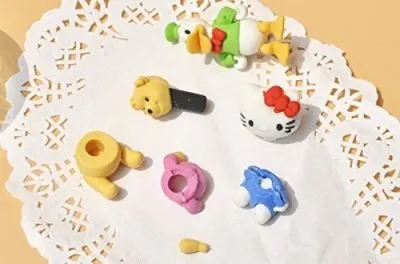 Cartoon Character Erasers (set of 4) School Stationary