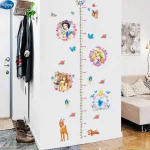 Cartoon Design Height Measure Wall Decals for Kids Room