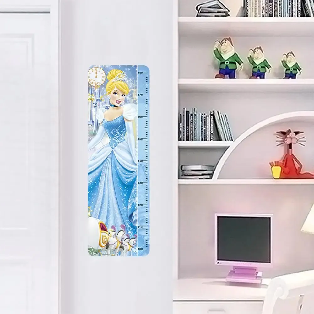 Cartoon Design Height Measure Wall Decals for Kids Room