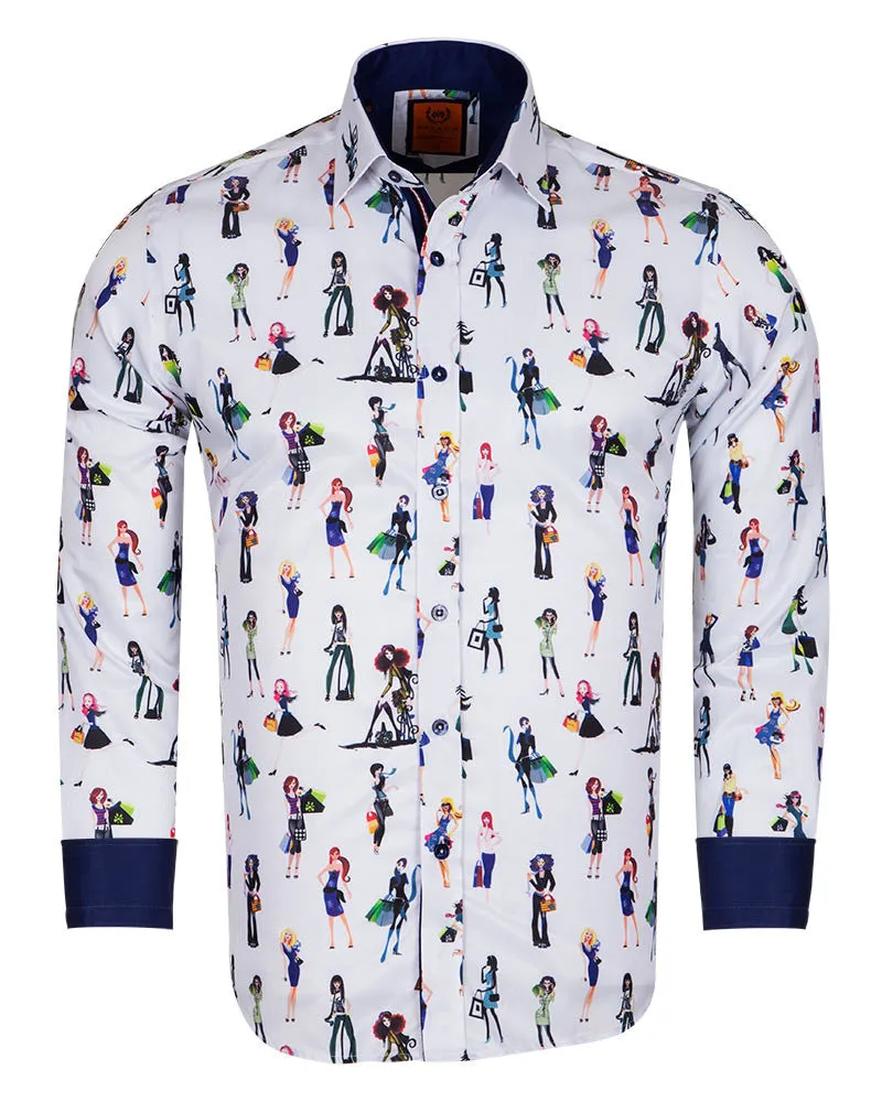 Cartoon Doll Print Shirt