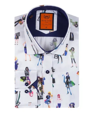 Cartoon Doll Print Shirt