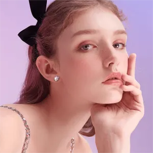 Cartoon Enamel Kuro Heart Earrings