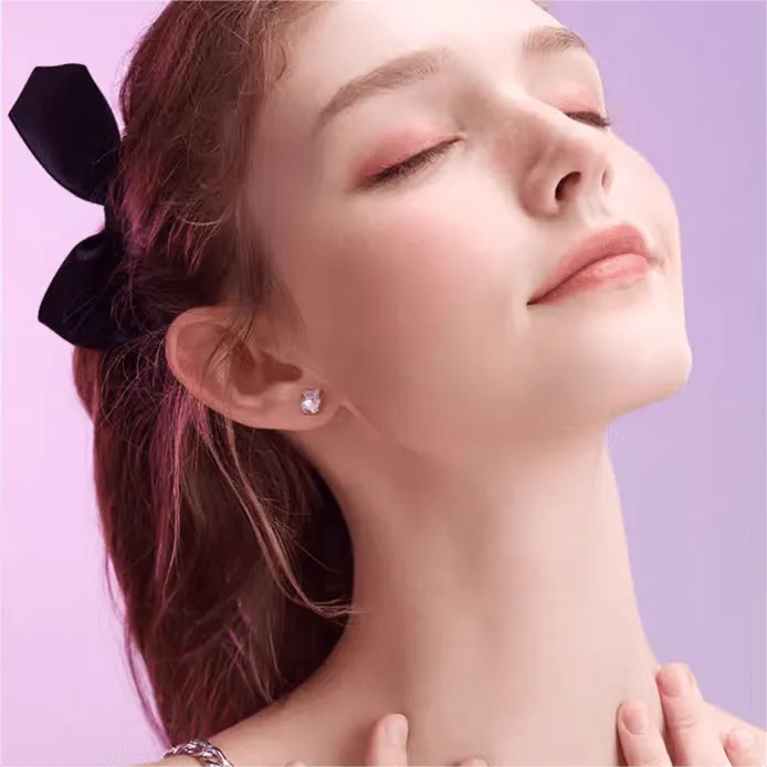 Cartoon Enamel Kuro Heart Earrings
