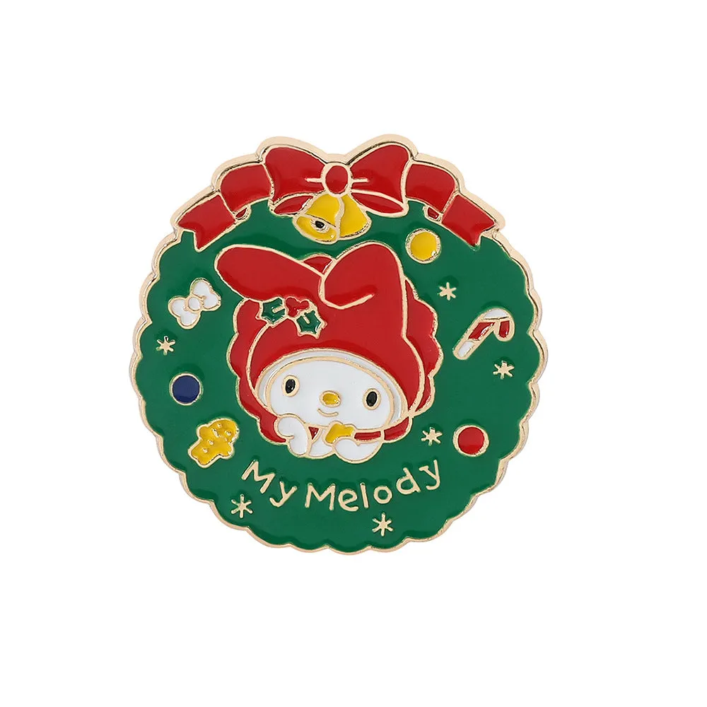 Cartoon Figure Christmas Pin