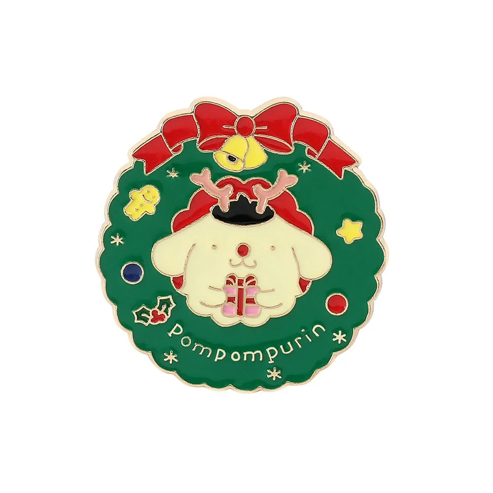 Cartoon Figure Christmas Pin
