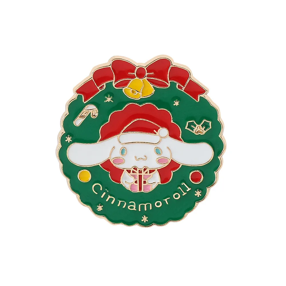 Cartoon Figure Christmas Pin