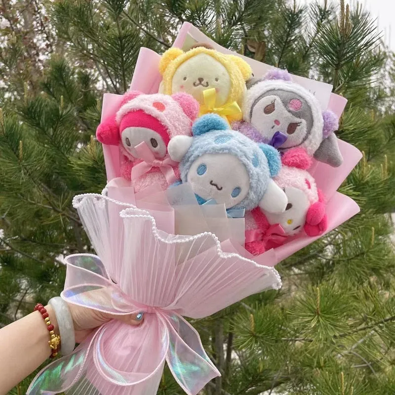 Cartoon Flowers Plush Bouquet