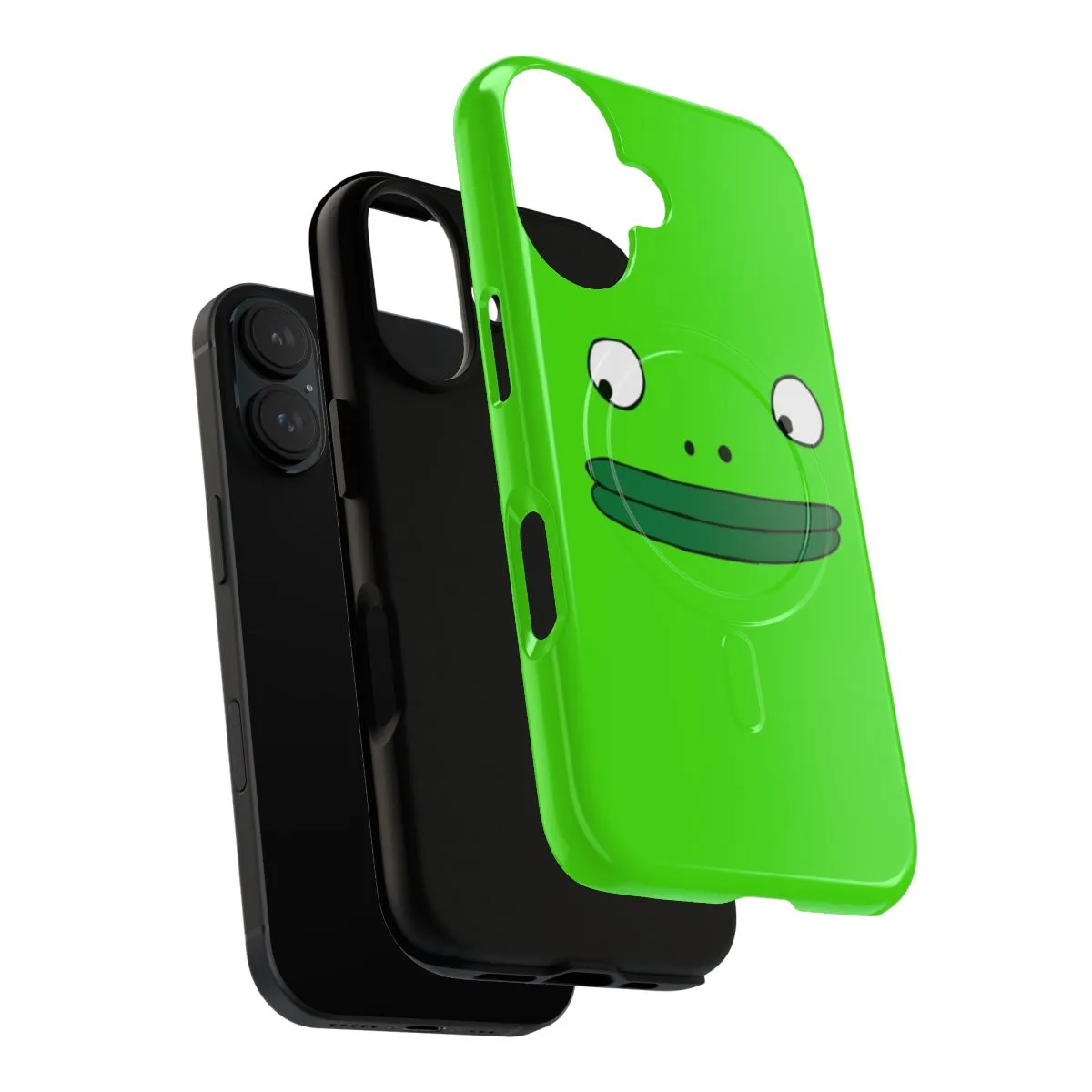 Cartoon Frog Smiling Face Magnetic Tough Phone Case