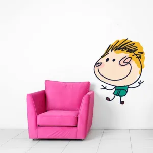 Cartoon Girl Wall Decal - Vinyl Sticker - Car Sticker - IDCOLOR001