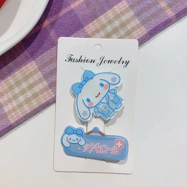 Cartoon Hair clip Set Doctor Design