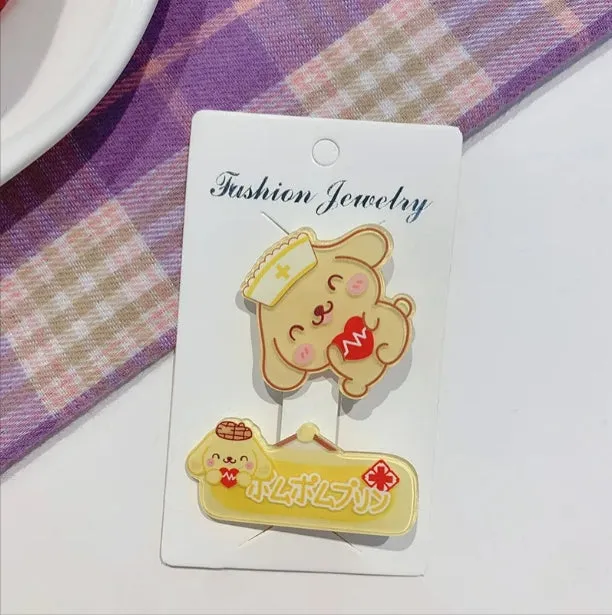 Cartoon Hair clip Set Doctor Design