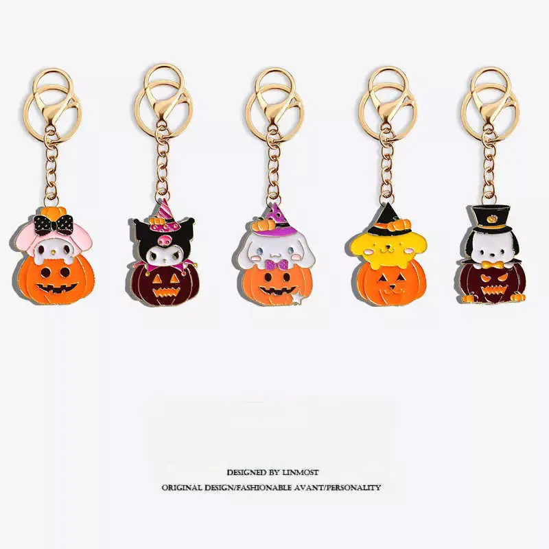 Cartoon Halloween Keychain Set