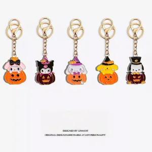 Cartoon Halloween Keychain Set