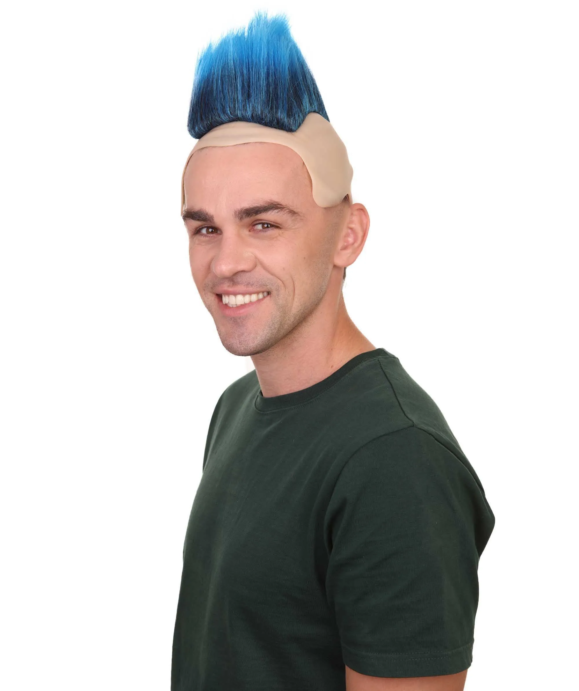 Cartoon Mens Wig | Blue Cosplay Halloween Wig