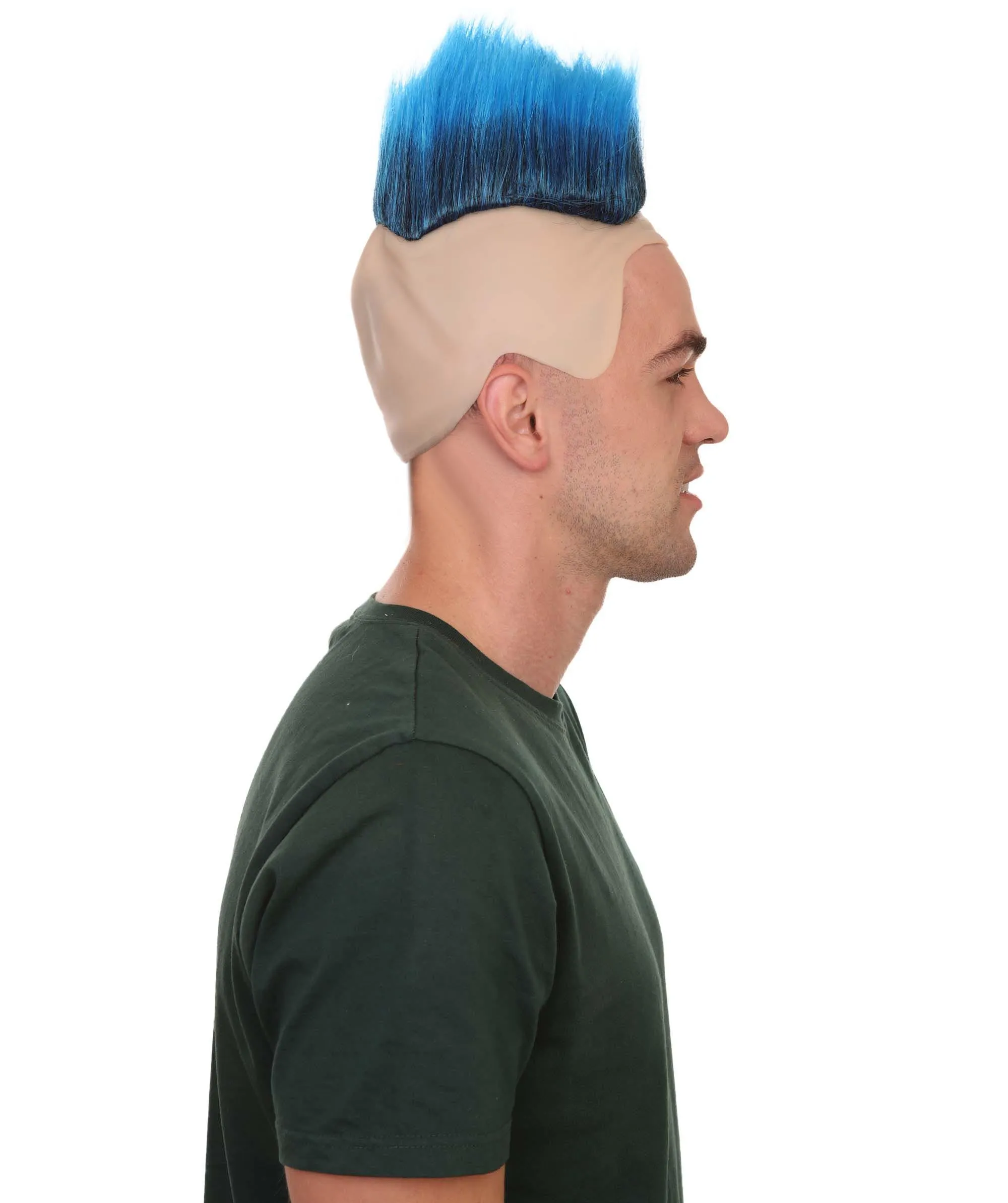 Cartoon Mens Wig | Blue Cosplay Halloween Wig