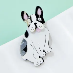 Cartoon Pet Dog Brooches Cute Animal Acrylic Brooch