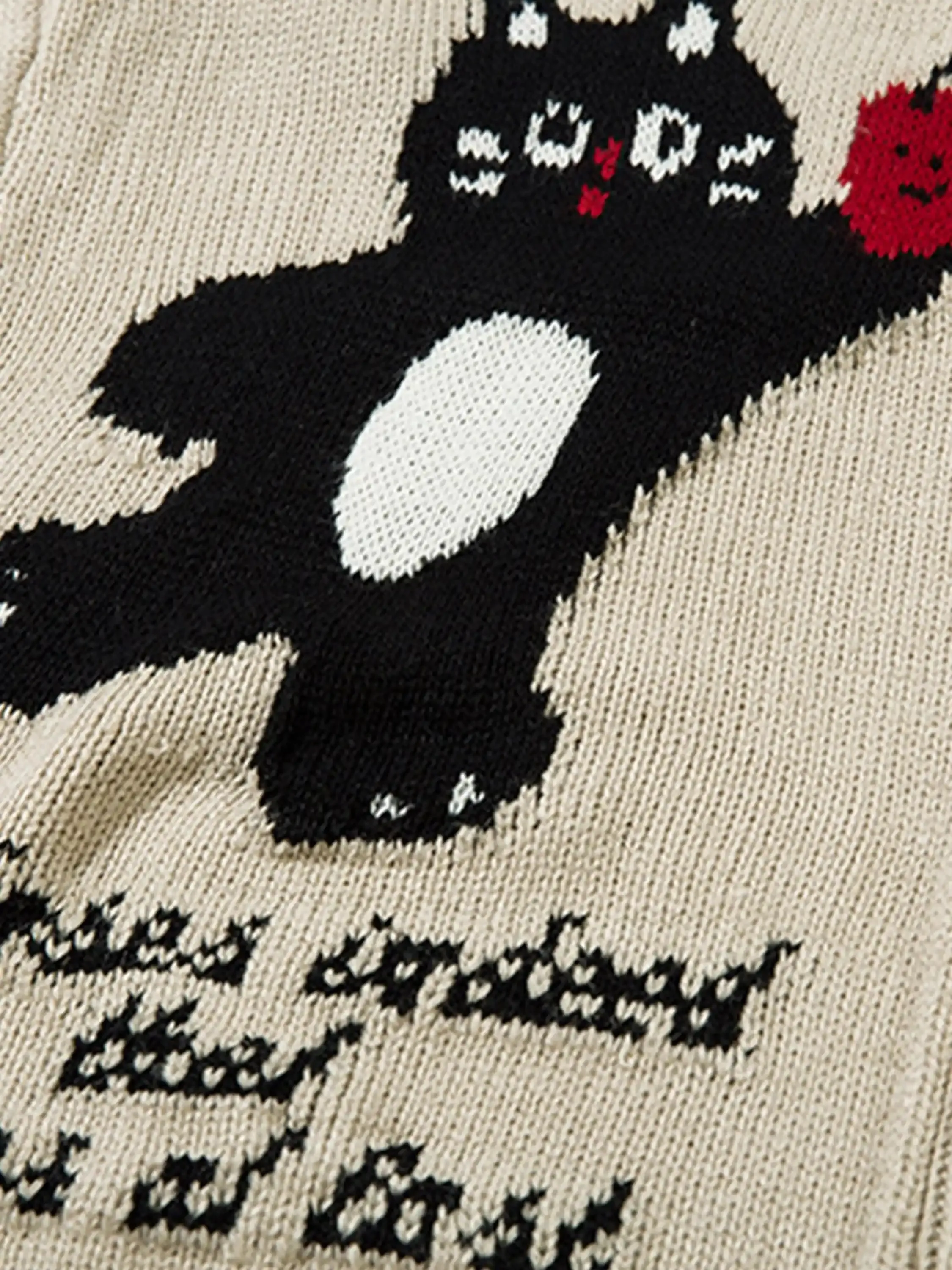 Cartoon Pets Knitted Cardigan