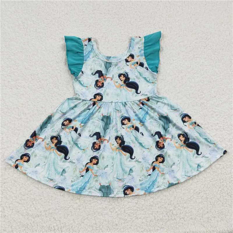 Cartoon princess flutter sleeve Dress GSD0267