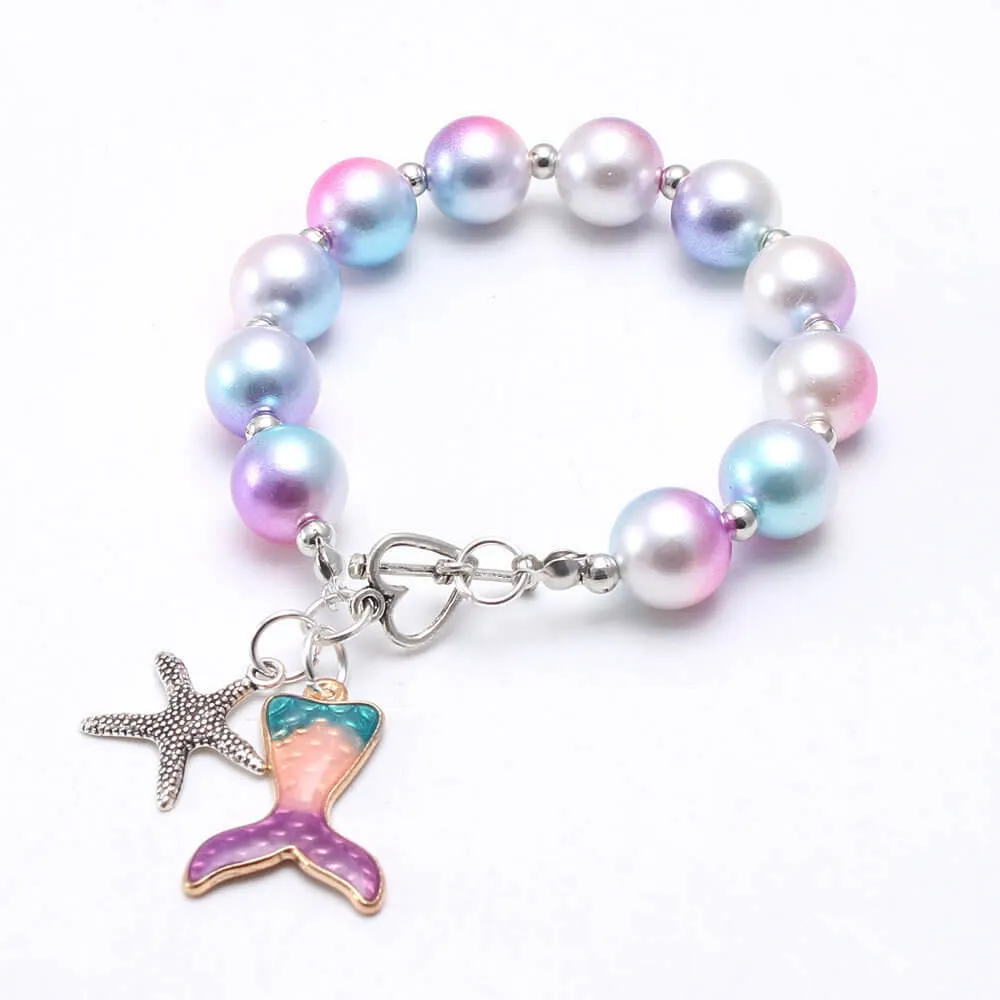 Cartoon Star Unicorn Beads Bracelets