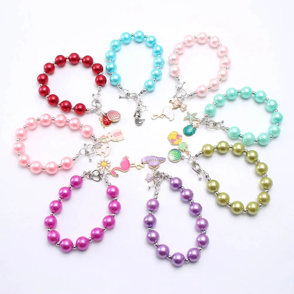 Cartoon Star Unicorn Beads Bracelets