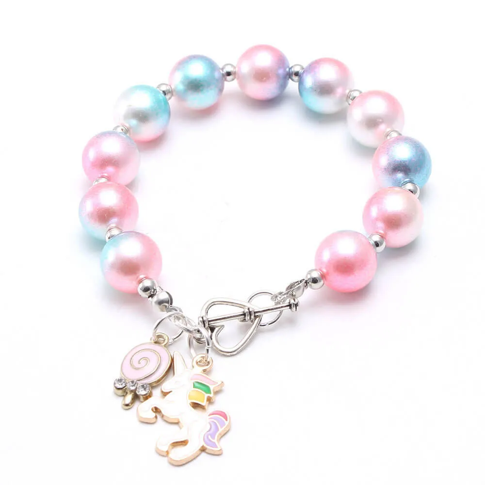 Cartoon Star Unicorn Beads Bracelets