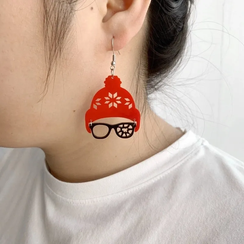 Cartoon Style Cartoon Character Arylic Hollow Out Women's Earrings 1 Pair