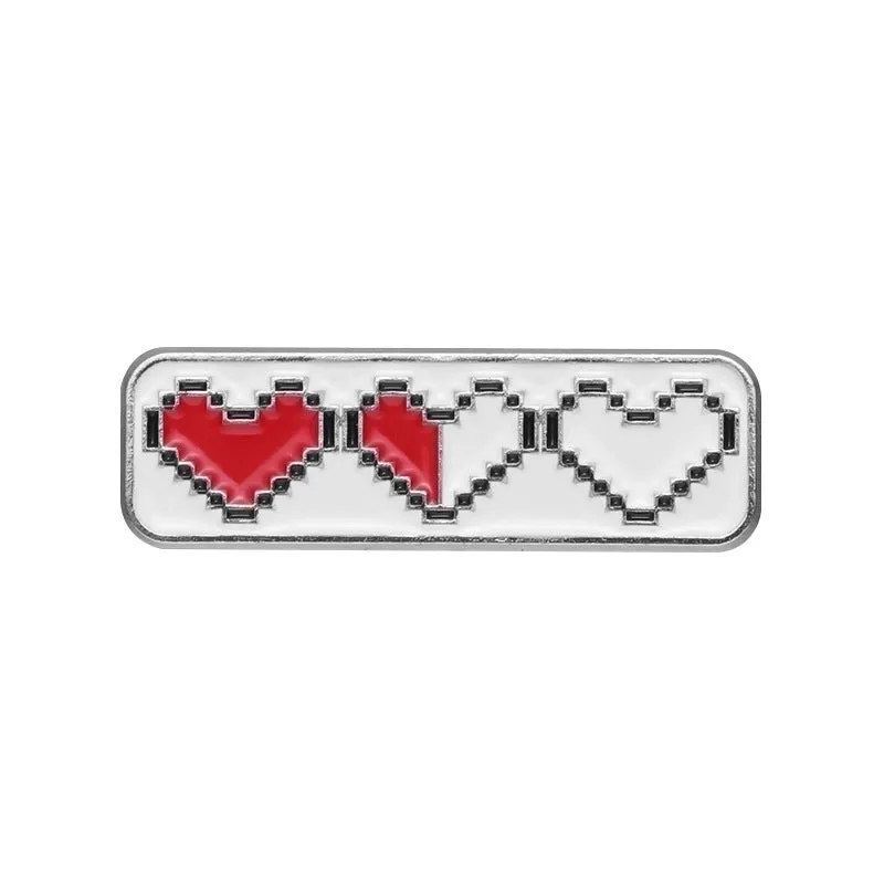 Cartoon Style Cute Pin Heart Shape Alloy Plating Unisex Brooches