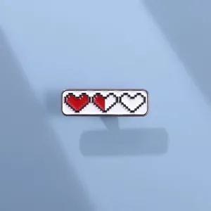 Cartoon Style Cute Pin Heart Shape Alloy Plating Unisex Brooches