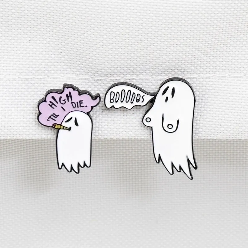 Cartoon Style Ghost Alloy Stoving Varnish No Inlaid Unisex Brooches