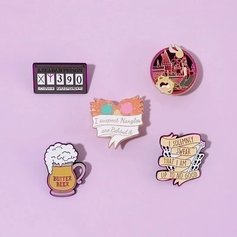Cartoon Style Pin Cartoon Alloy Stoving Varnish Unisex Brooches