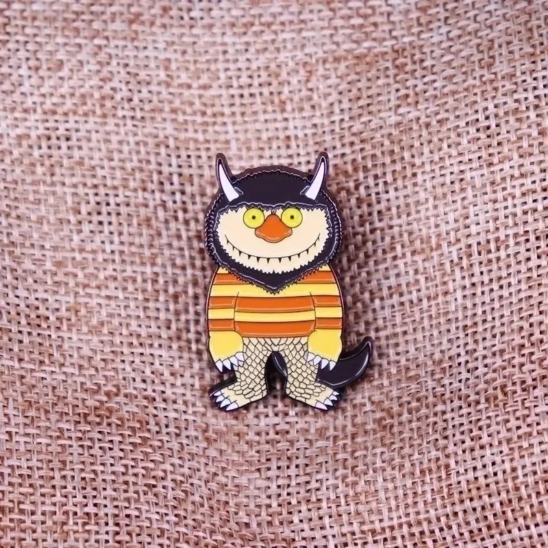 Cartoon Style Pin Cartoon Character Metal Unisex Brooches