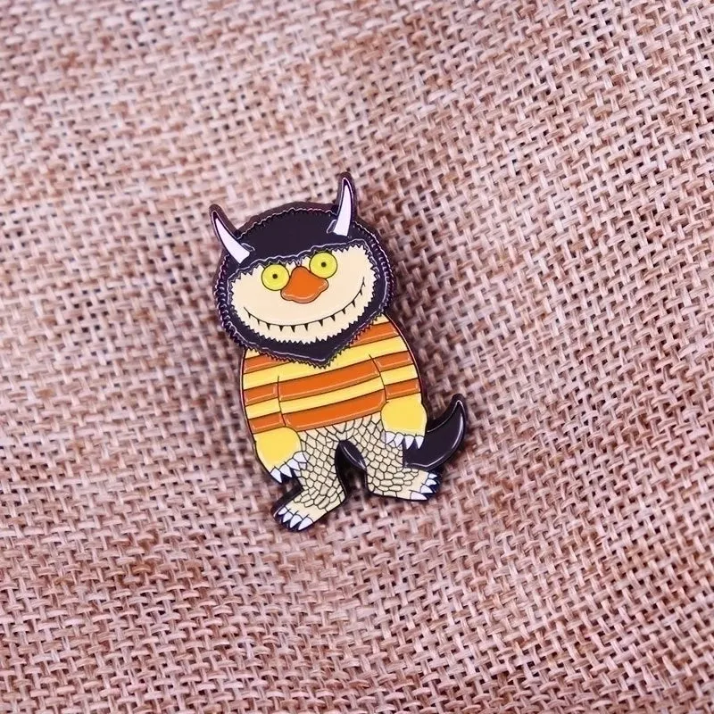 Cartoon Style Pin Cartoon Character Metal Unisex Brooches