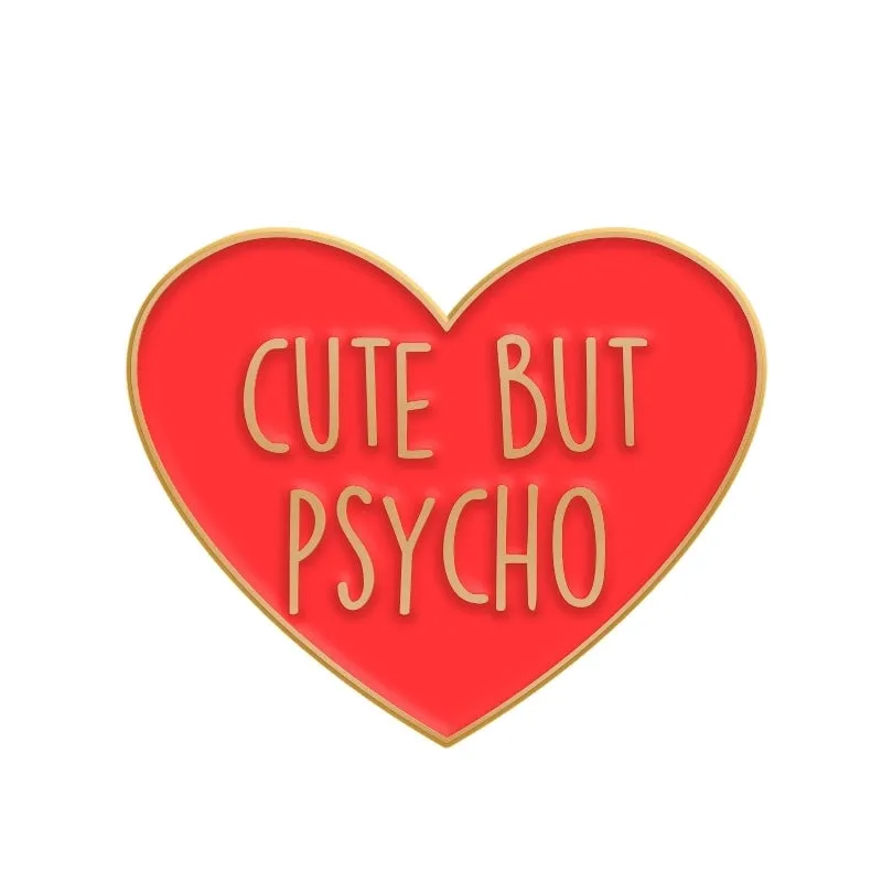 Cartoon Style Pin Letter Alloy Enamel Plating Unisex Brooches