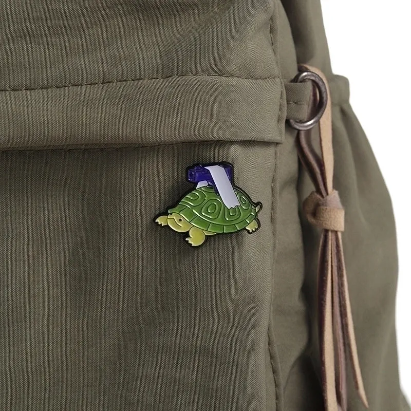 Cartoon Style Pin Tortoise Alloy Plating Unisex Brooches