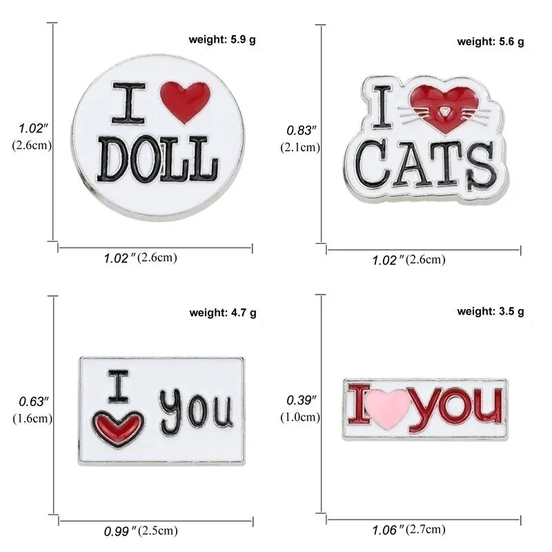 Cartoon Style Pin Word Alloy Plating No Inlaid Unisex Brooches