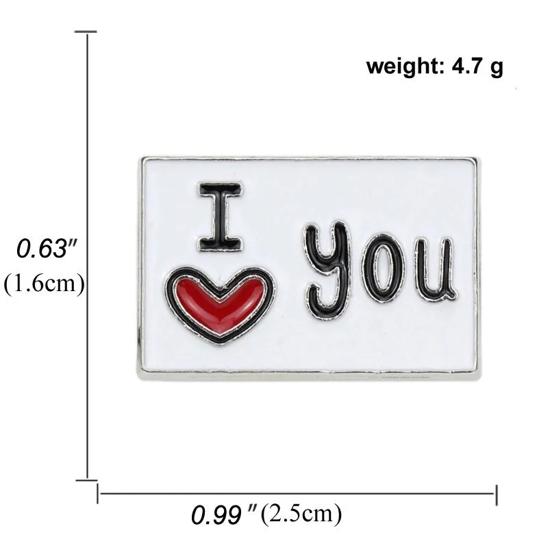 Cartoon Style Pin Word Alloy Plating No Inlaid Unisex Brooches