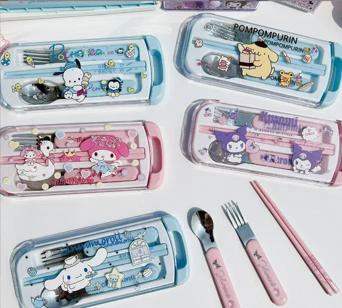Cartoon Utensils Set