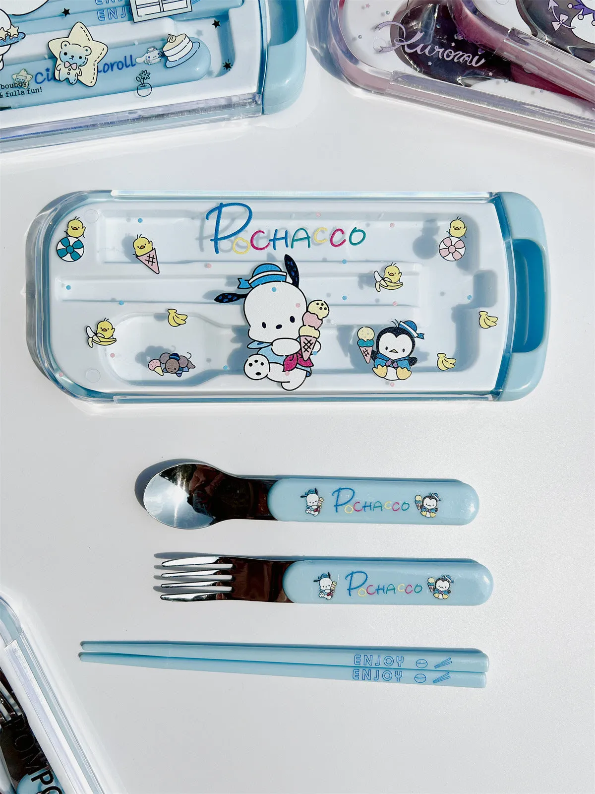 Cartoon Utensils Set