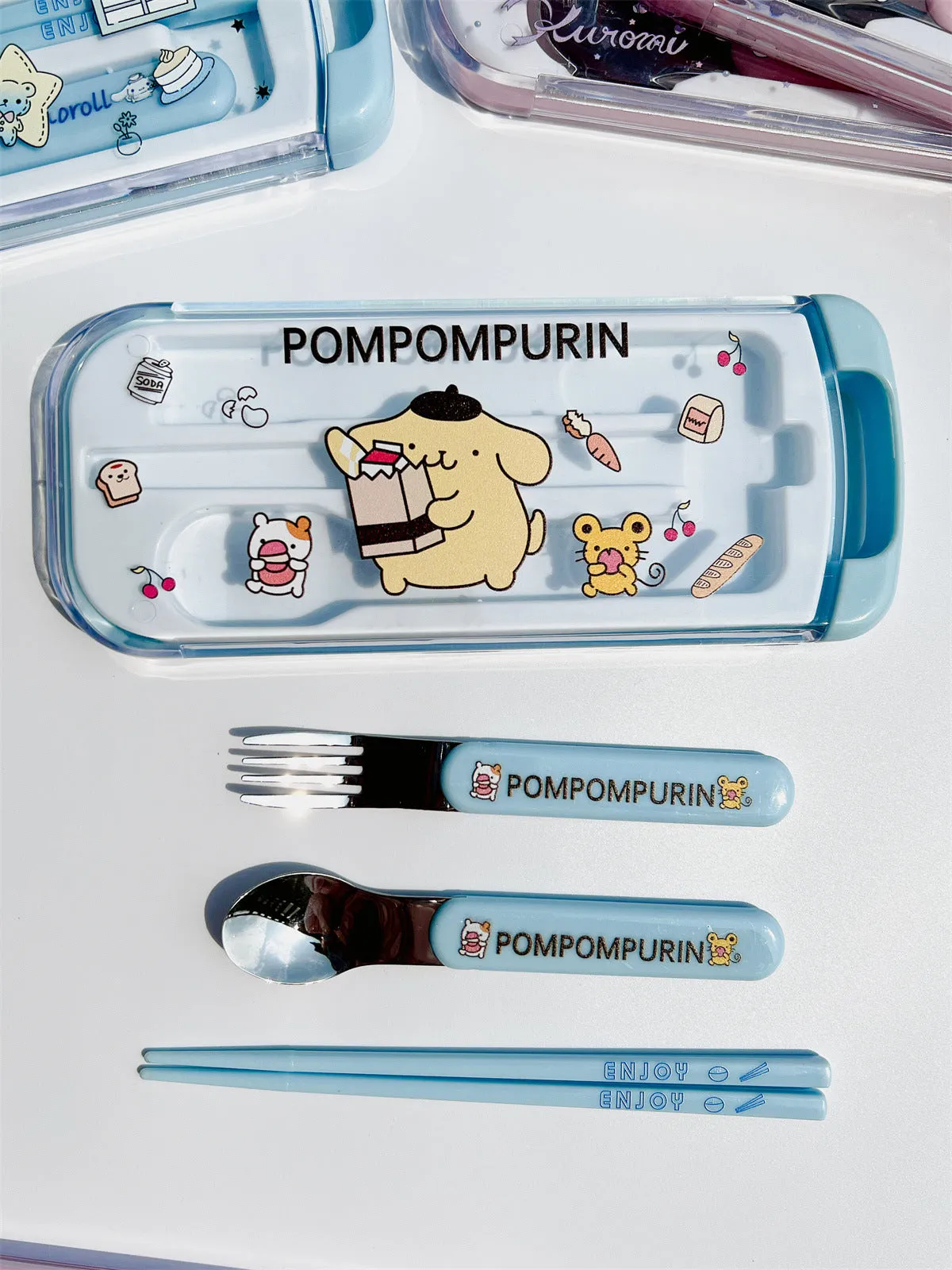 Cartoon Utensils Set
