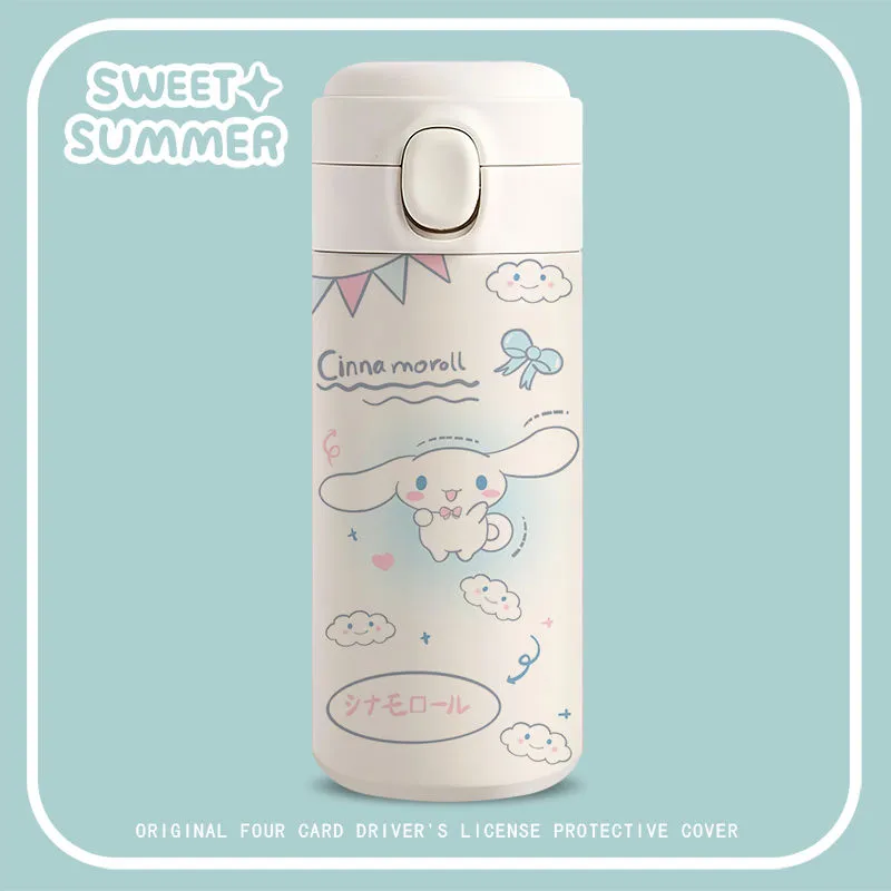 Cartoon White Water Bottle