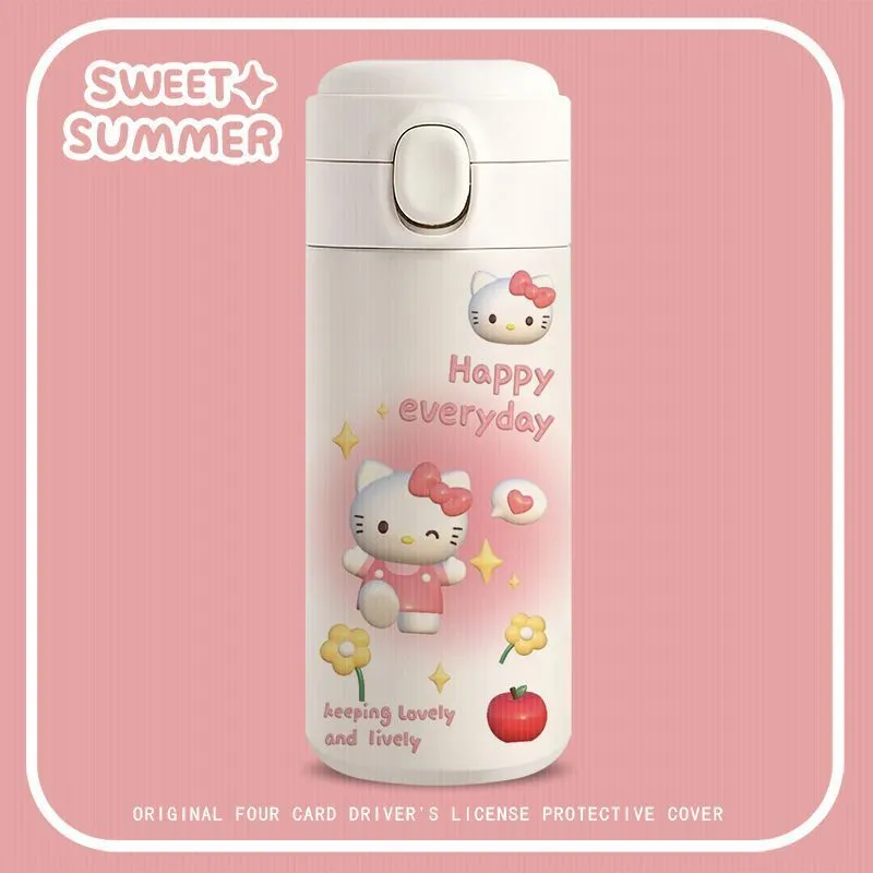 Cartoon White Water Bottle