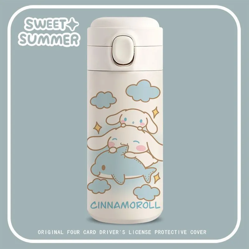 Cartoon White Water Bottle