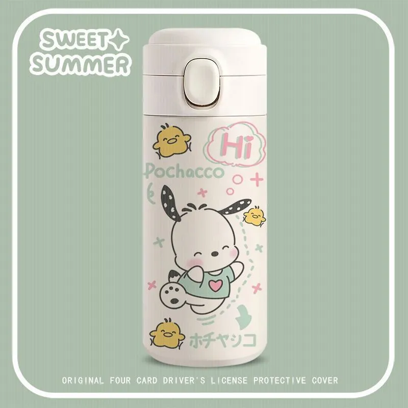 Cartoon White Water Bottle