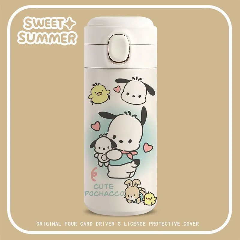 Cartoon White Water Bottle