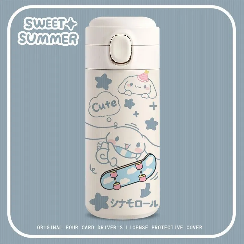 Cartoon White Water Bottle