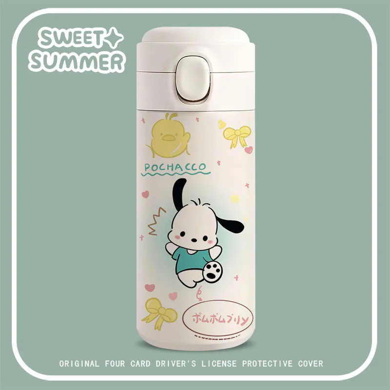 Cartoon White Water Bottle