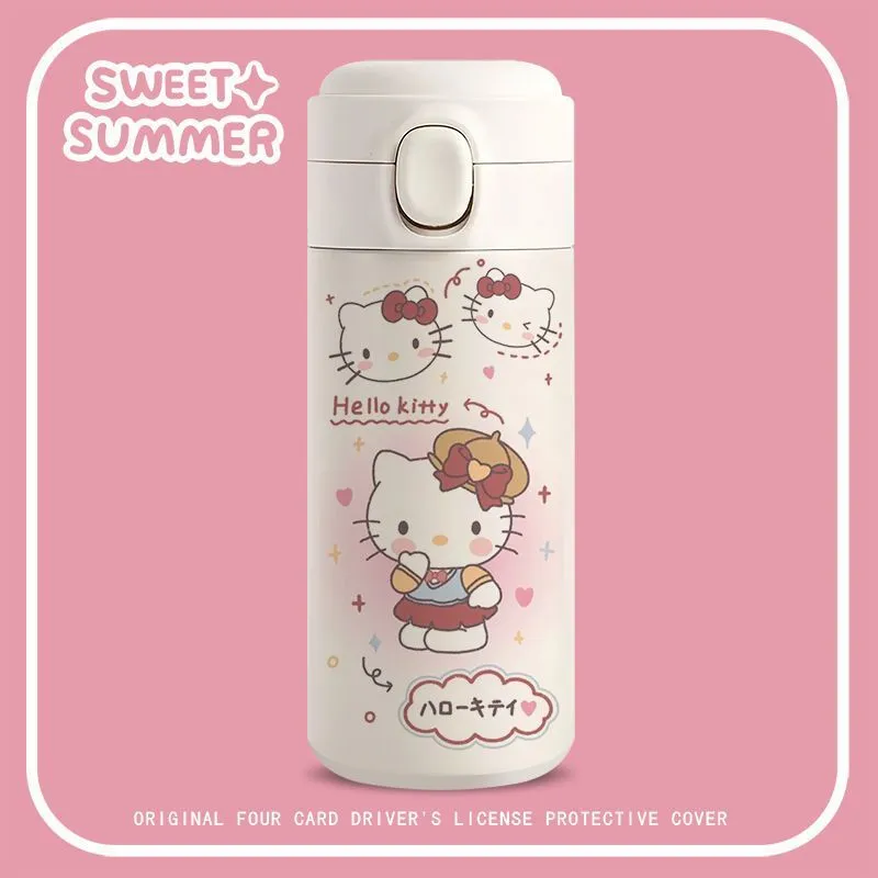 Cartoon White Water Bottle