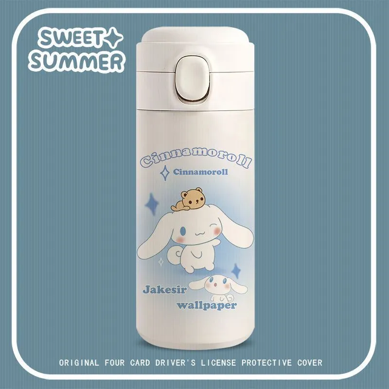 Cartoon White Water Bottle