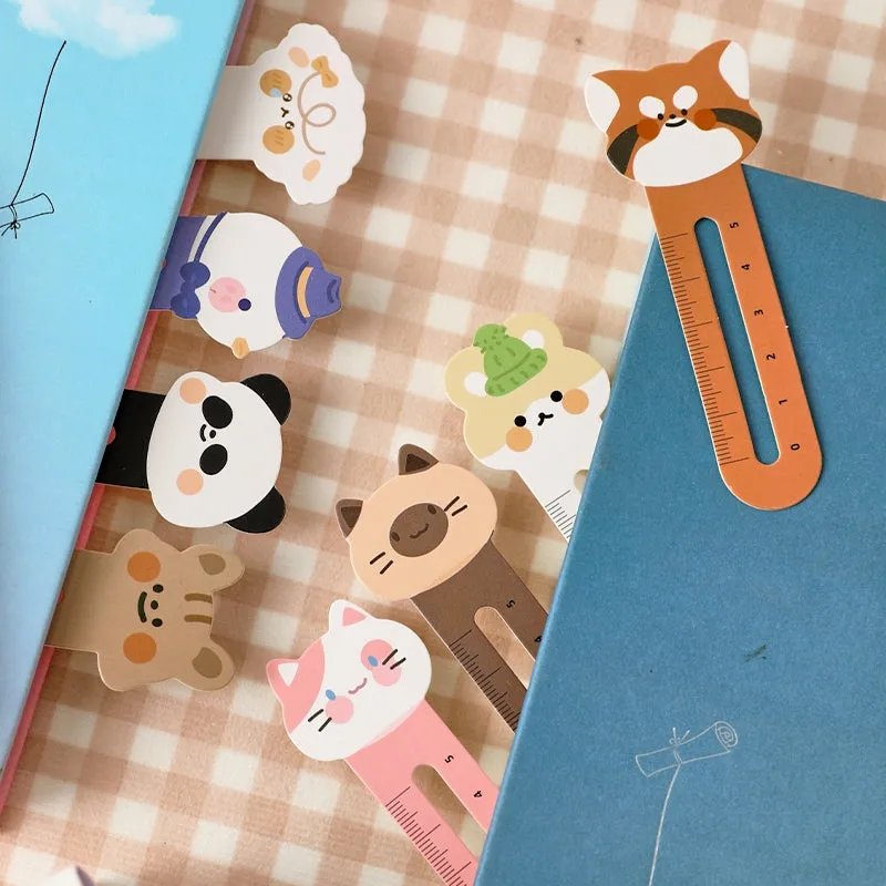 Cat and Animal City Cartoon Mini Scale Bookmark Pack