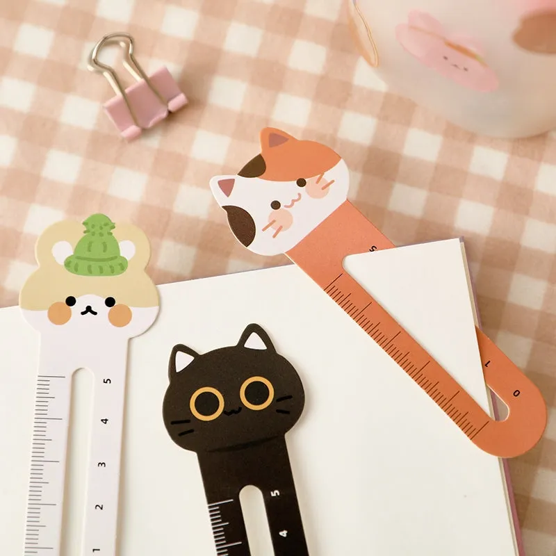 Cat and Animal City Cartoon Mini Scale Bookmark Pack